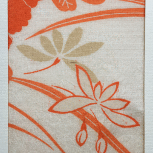 Grußkarte aus Kimono-Seide