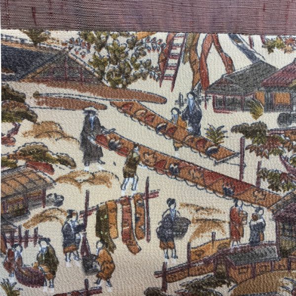 Museumstasche Kimono Stoff Färberei – Bild 2